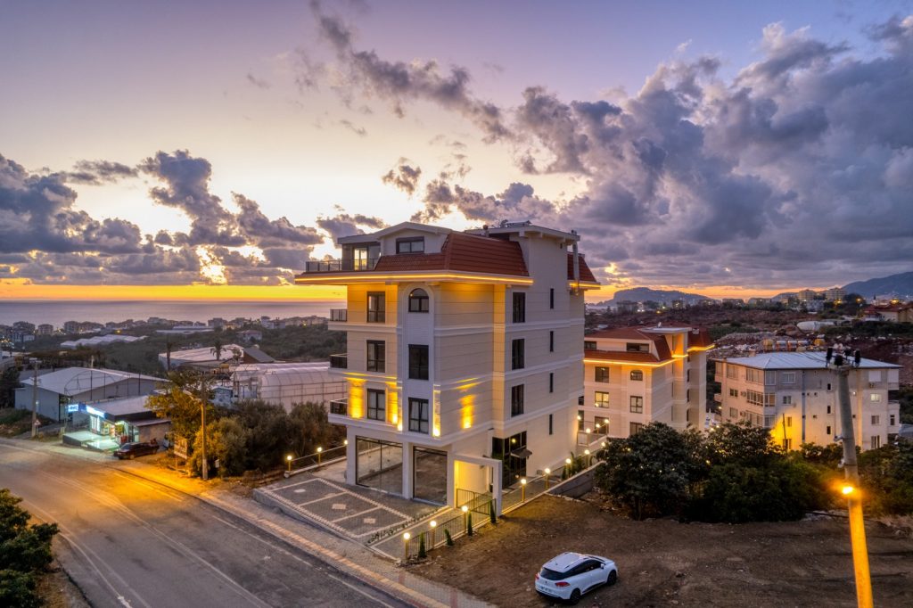 Wohnung kaufen in Alanya – 1+1 Meerblick, möbliert, Kestel Life 4 Residence
