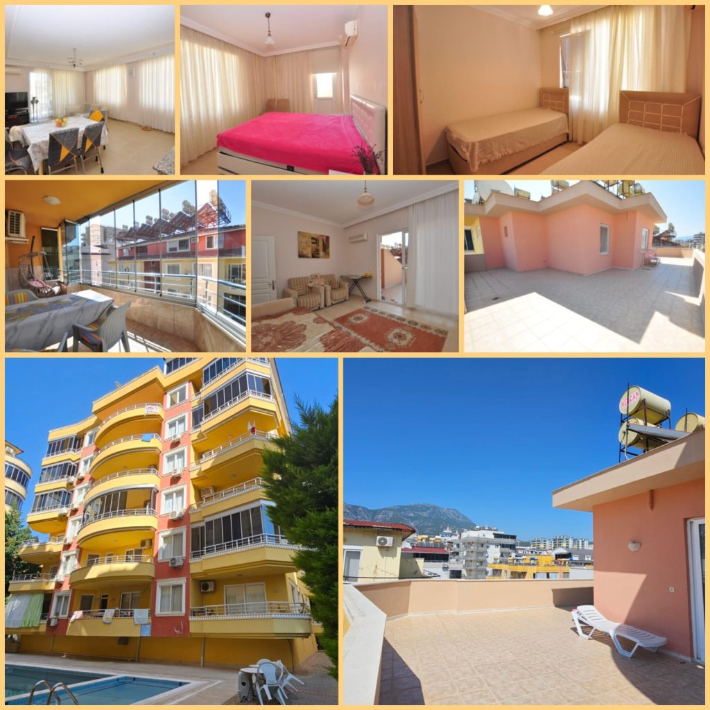 3+1 Duplex‑Wohnung in Mahmutlar Alanya zu verkaufen – 350 m zum Meer