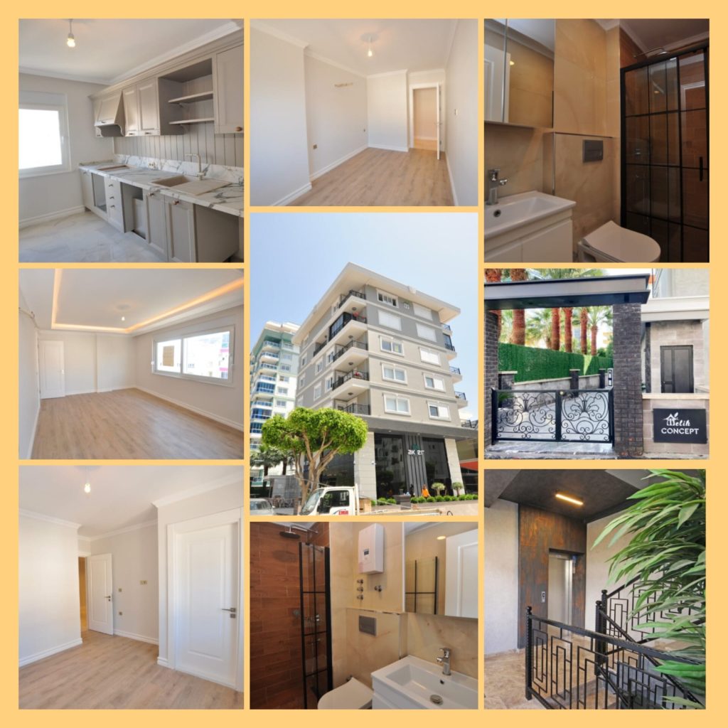 Neue 2+1 Wohnung in Mahmutlar Alanya zu verkaufen – 350 m zum Meer