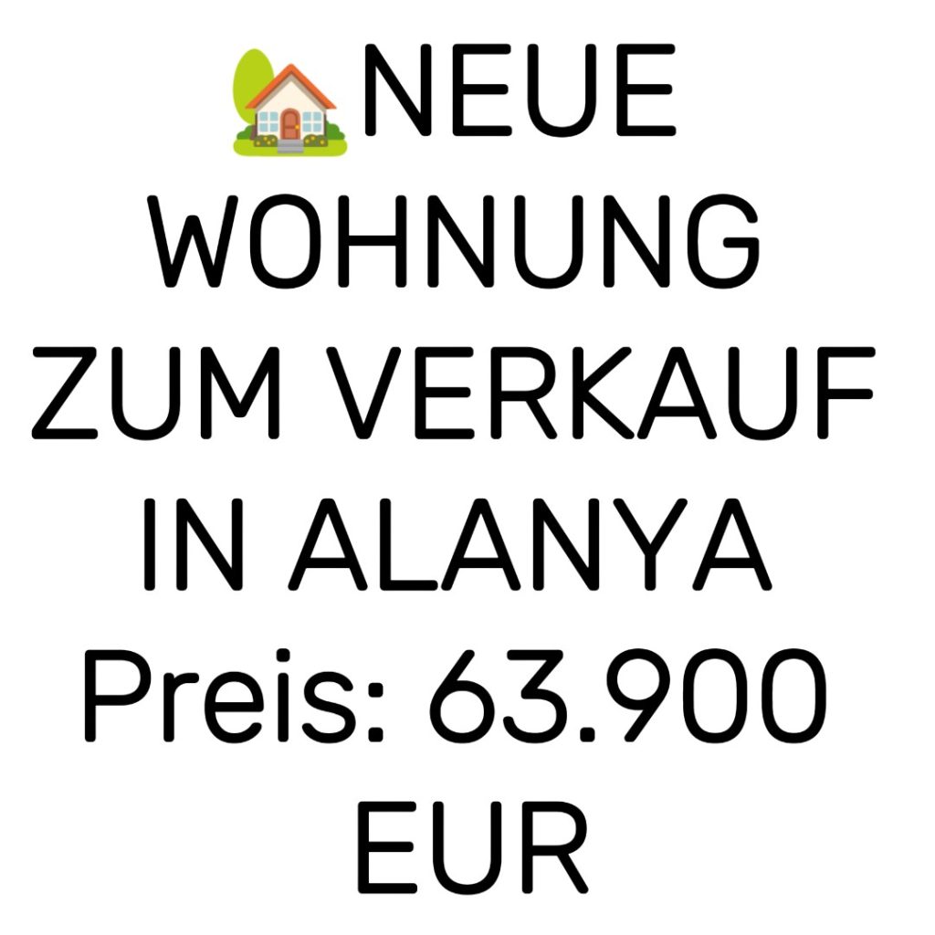NEUE WOHNUNG ZUM VERKAUF IN MAHMUTLAR | BEZUGSFERTIG | ATTRAKTIVER PREIS