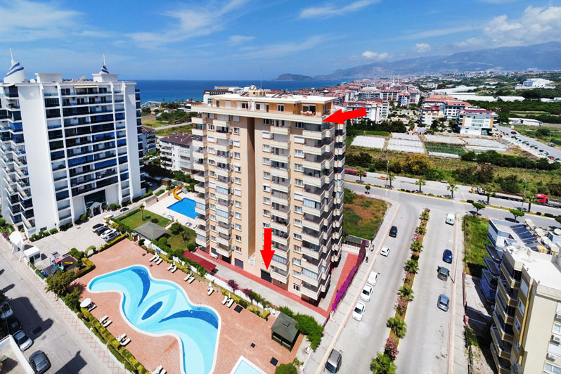 Penthouse zum Verkauf in Mahmutlar, Alanya