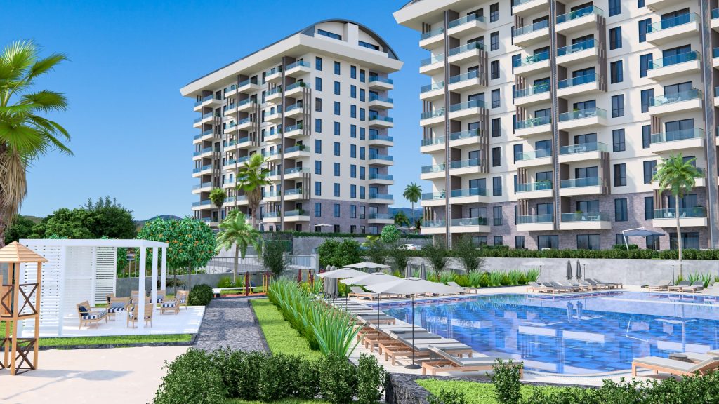 Wohnung zum Verkauf im Konak Tower in Payallar, Alanya