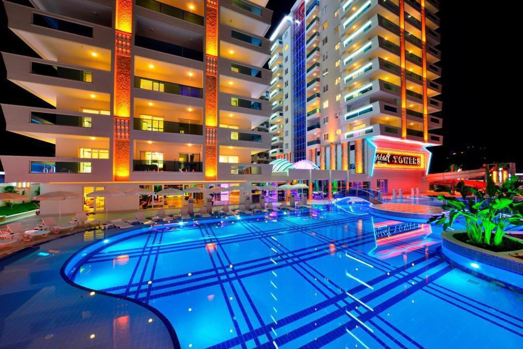 Möblierte 2+1-Wohnung in der Yekta Tower Residence in Mahmutlar, Alanya