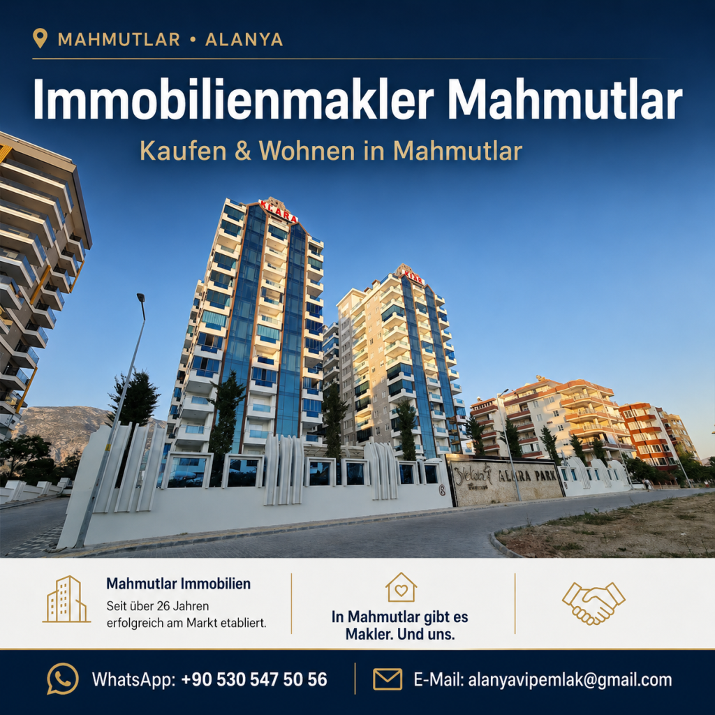 Immobilienmakler Mahmutlar – Kaufen & Wohnen in Mahmutlar